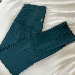 Lululemon Align 23” Ribbed Align “GREEN JASPER”